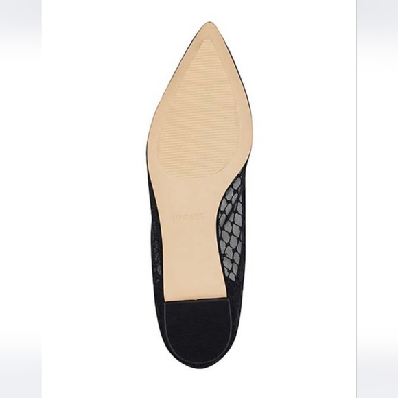 Nine West Black Sheer-Accent Alicea Flat - Picture 5 of 10